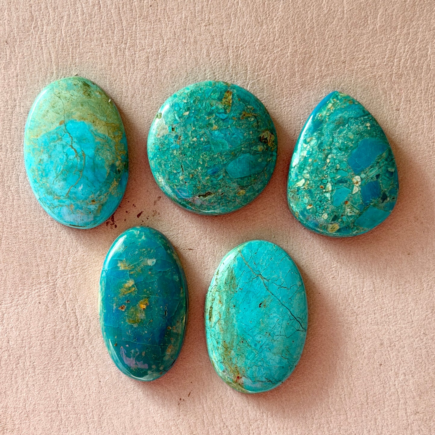 23-29mm Kingman Turquoise Cabochon Smooth - Choose your Stone (W15)