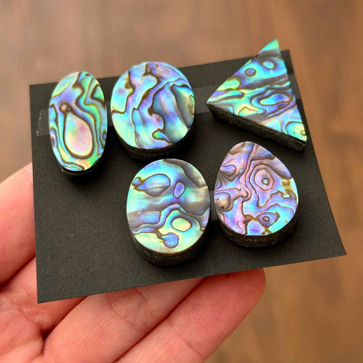 Abalone Paua Shell (Iridescent) Cabochon Smooth - Choose your Stone (W17)