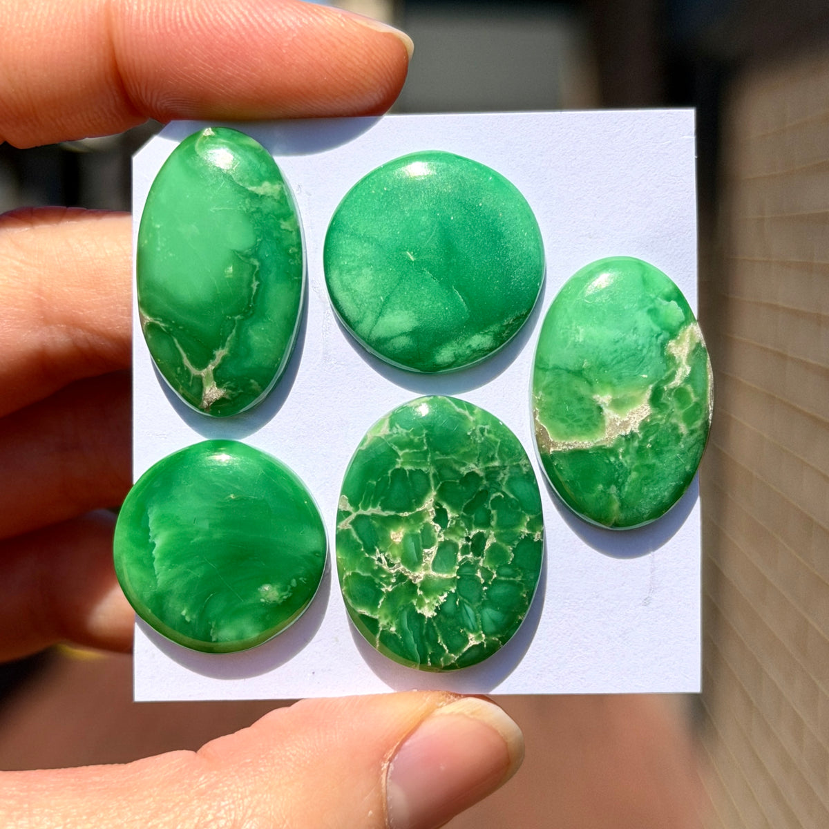 18-25mm Australian Variscite Cabochon Smooth - Choose your Stone (W14-B)