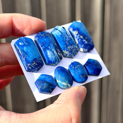 13-25mm Lapis Lazuli Cabochon Smooth - Choose your Stone (W15)