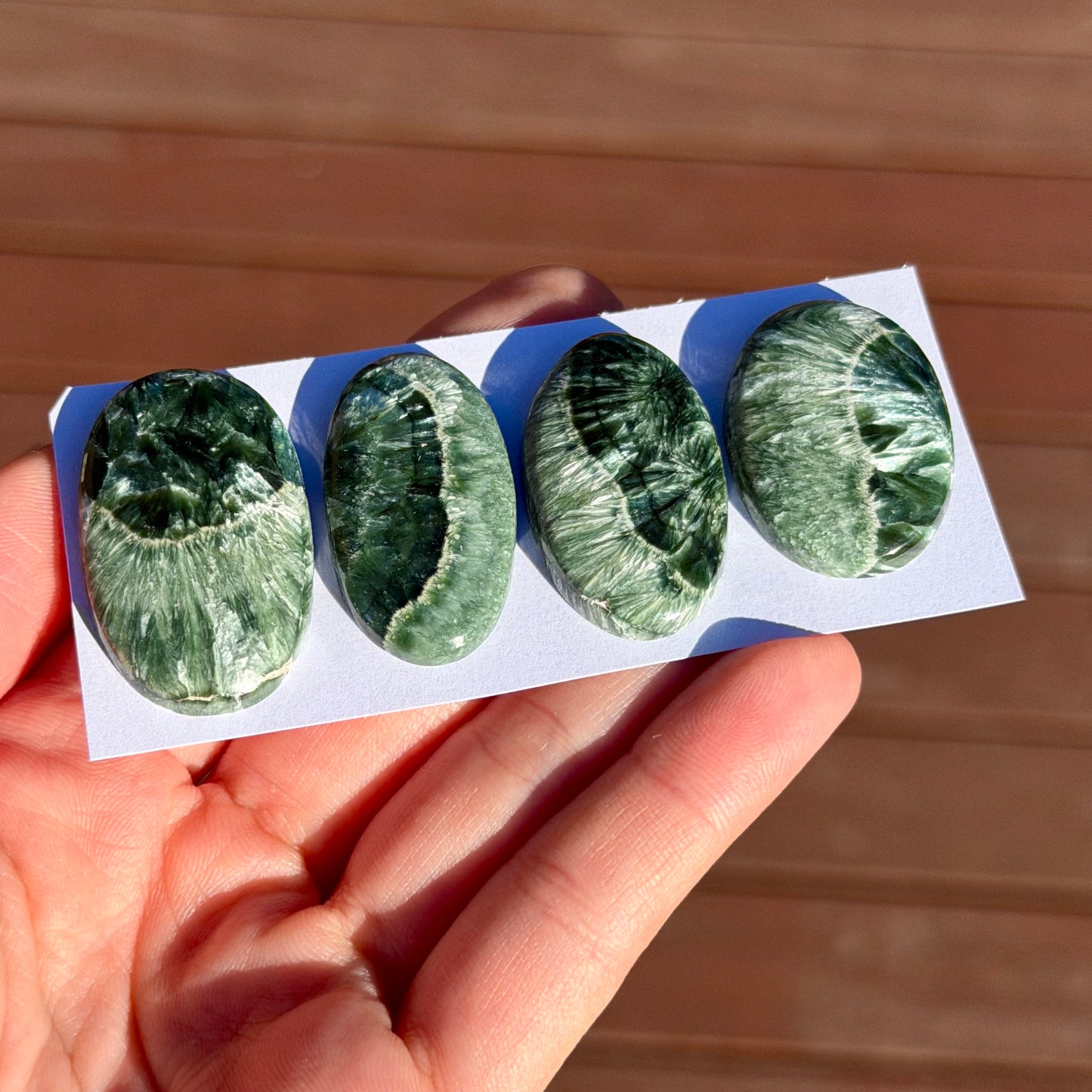 Two-toned Seraphinite Cabochon Smooth - Choose your Stone (W6)