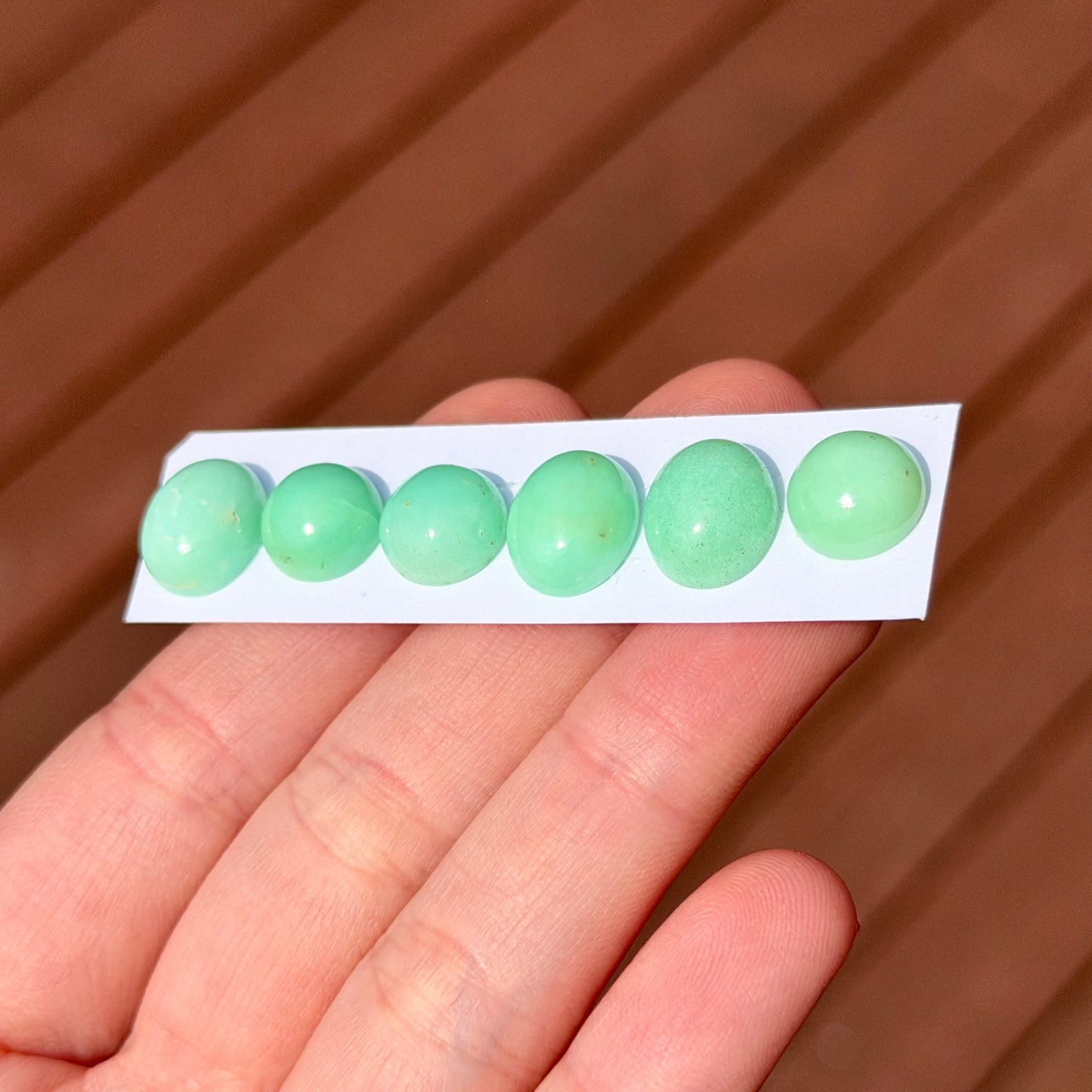 10-12mm Australian Chrysoprase Cabochon Smooth - Choose your Stone (W8)