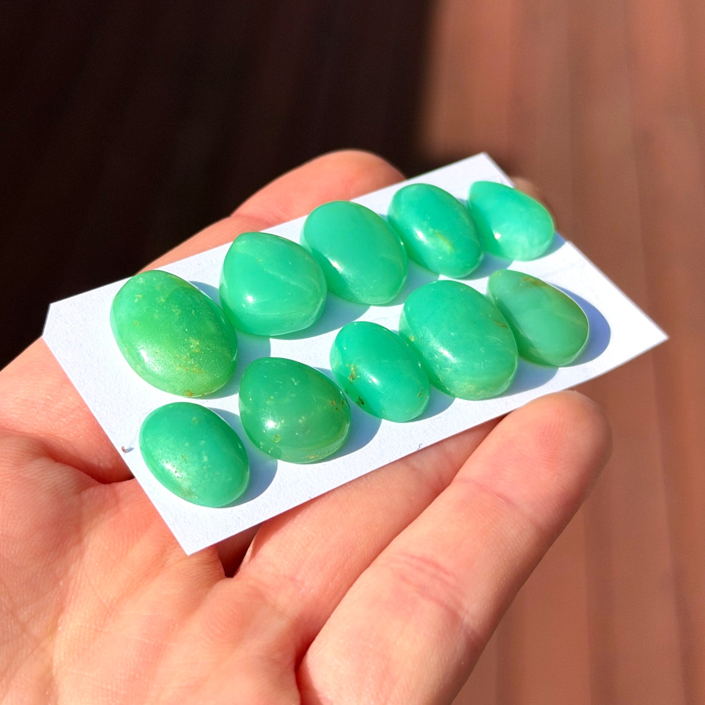 Australian Chrysoprase Cabochon Smooth - Choose your Stone (E8)