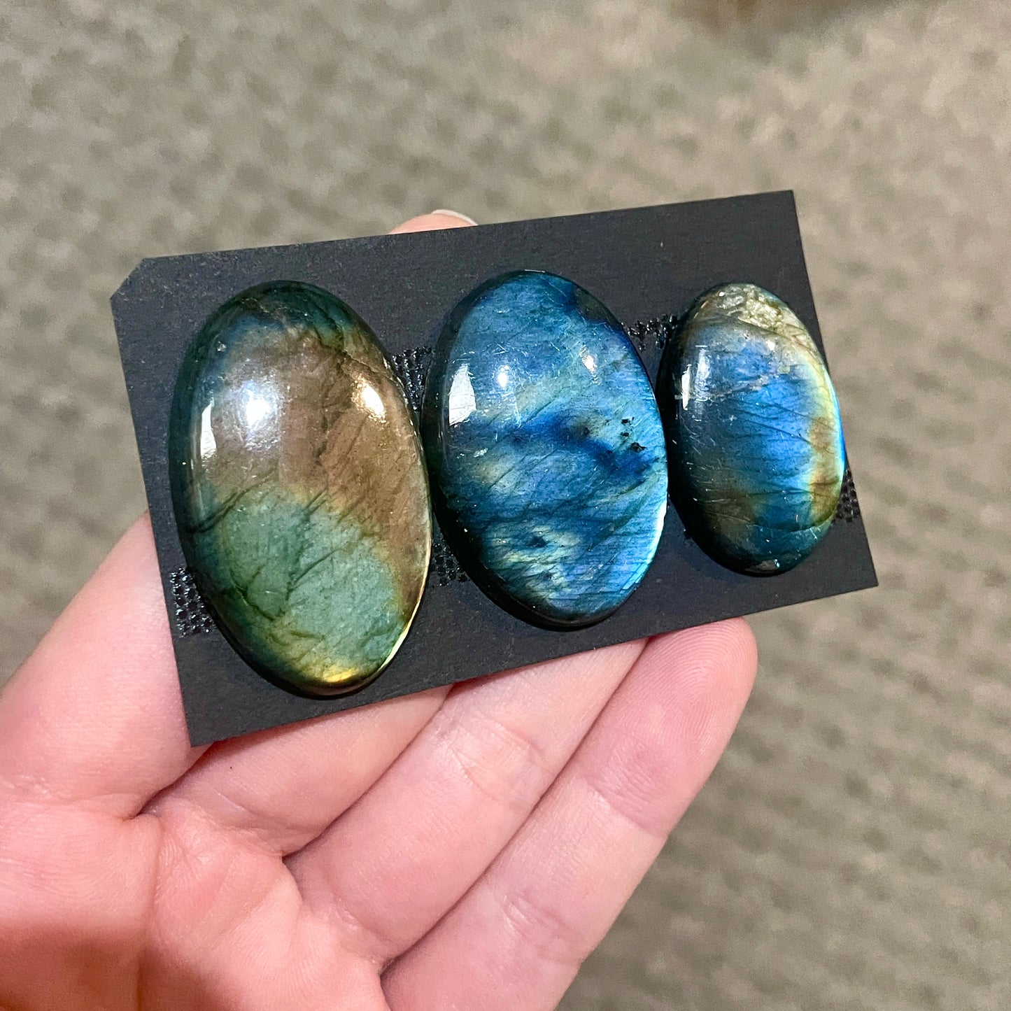 High-Grade Labradorite Cabochon Smooth  - Choose your Stone (W11)