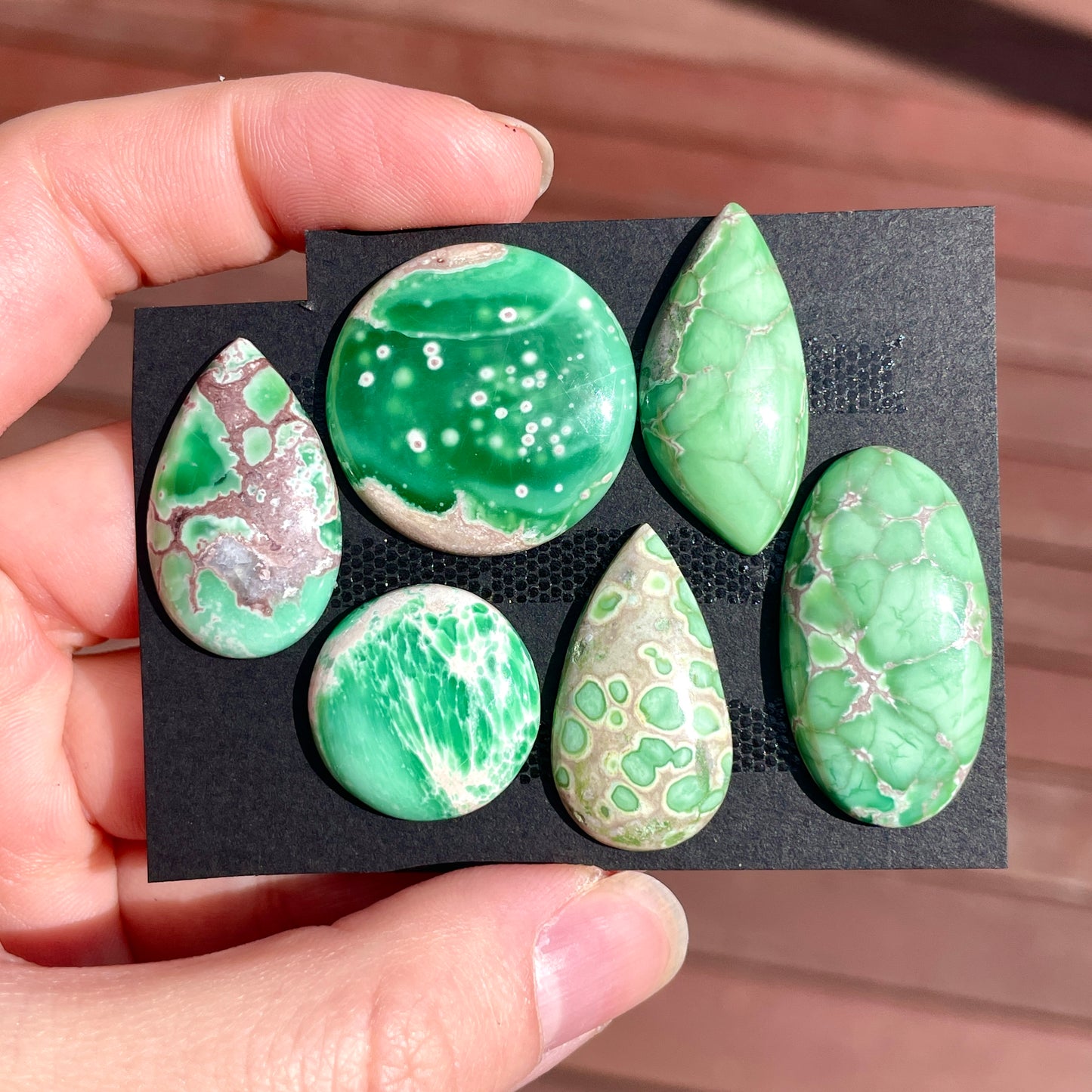 19-31mm High-grade Australian Variscite Cabochon Smooth - Choose your Stone (W11)