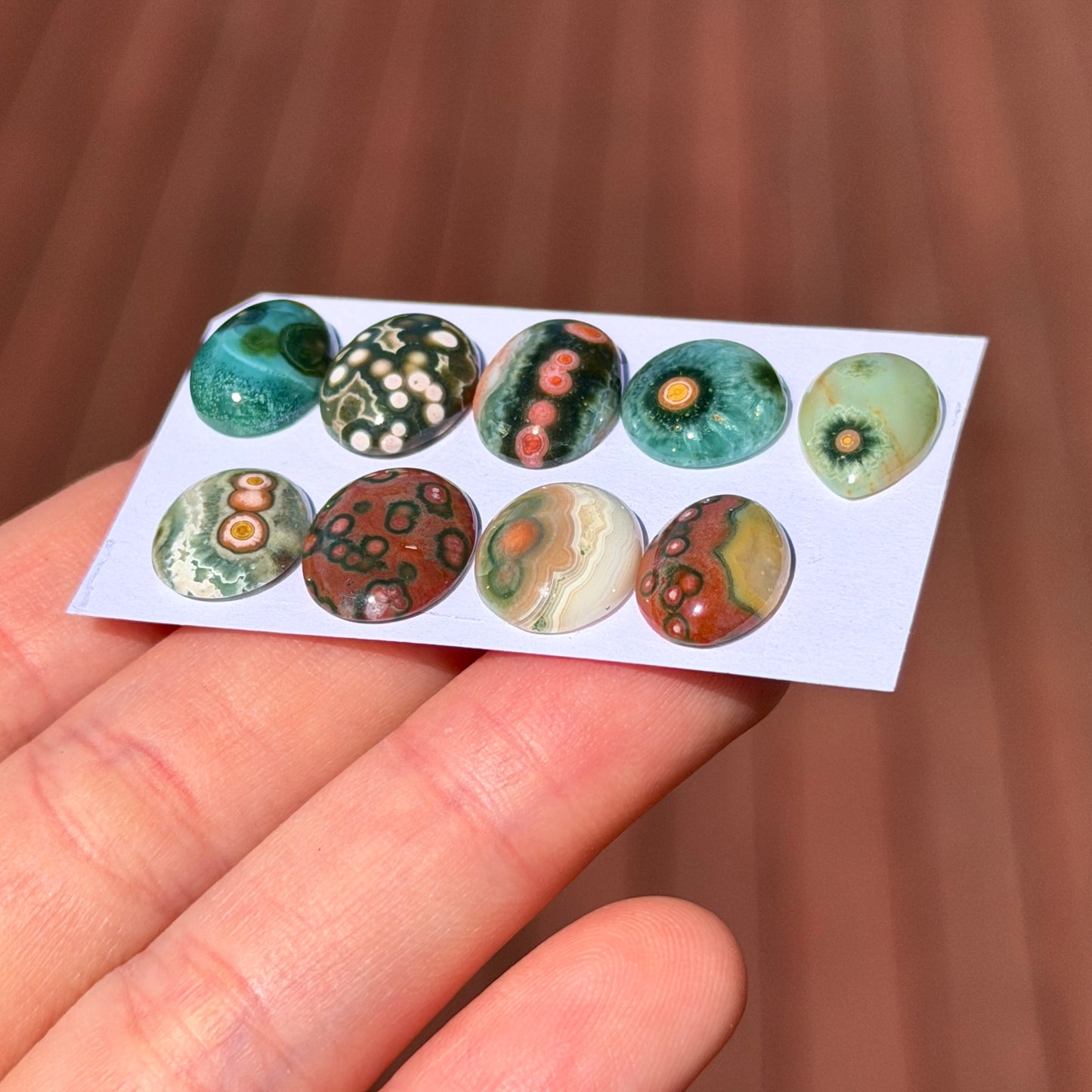 8th Vein Ocean Jasper Cabochon Smooth - Choose your Stone (W2)