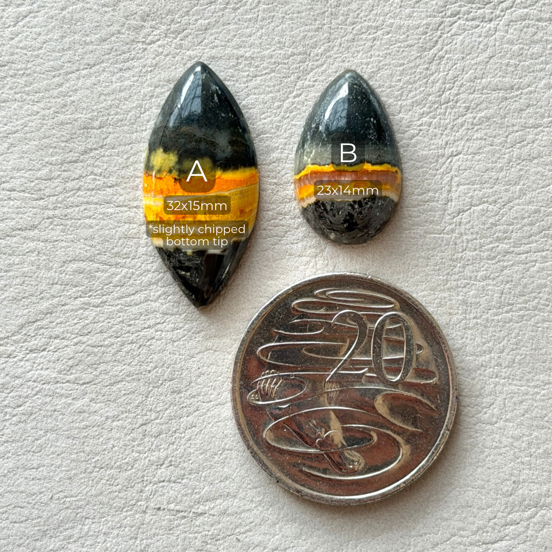 Bumblebee Jasper Cabochon Smooth - Choose your Stone (W2)