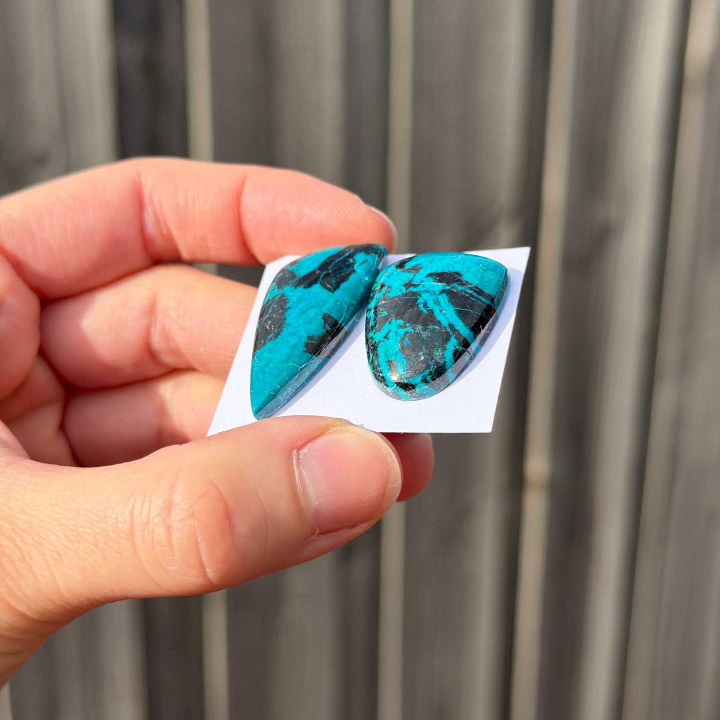 *RARE* Arizona Chrysocolla (Vivid Blue) Cabochon Smooth - Choose your Stone (W15)