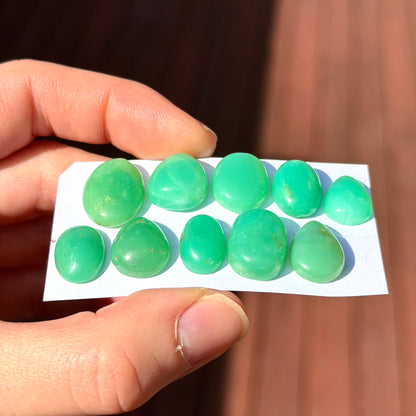 Australian Chrysoprase Cabochon Smooth - Choose your Stone (E8)