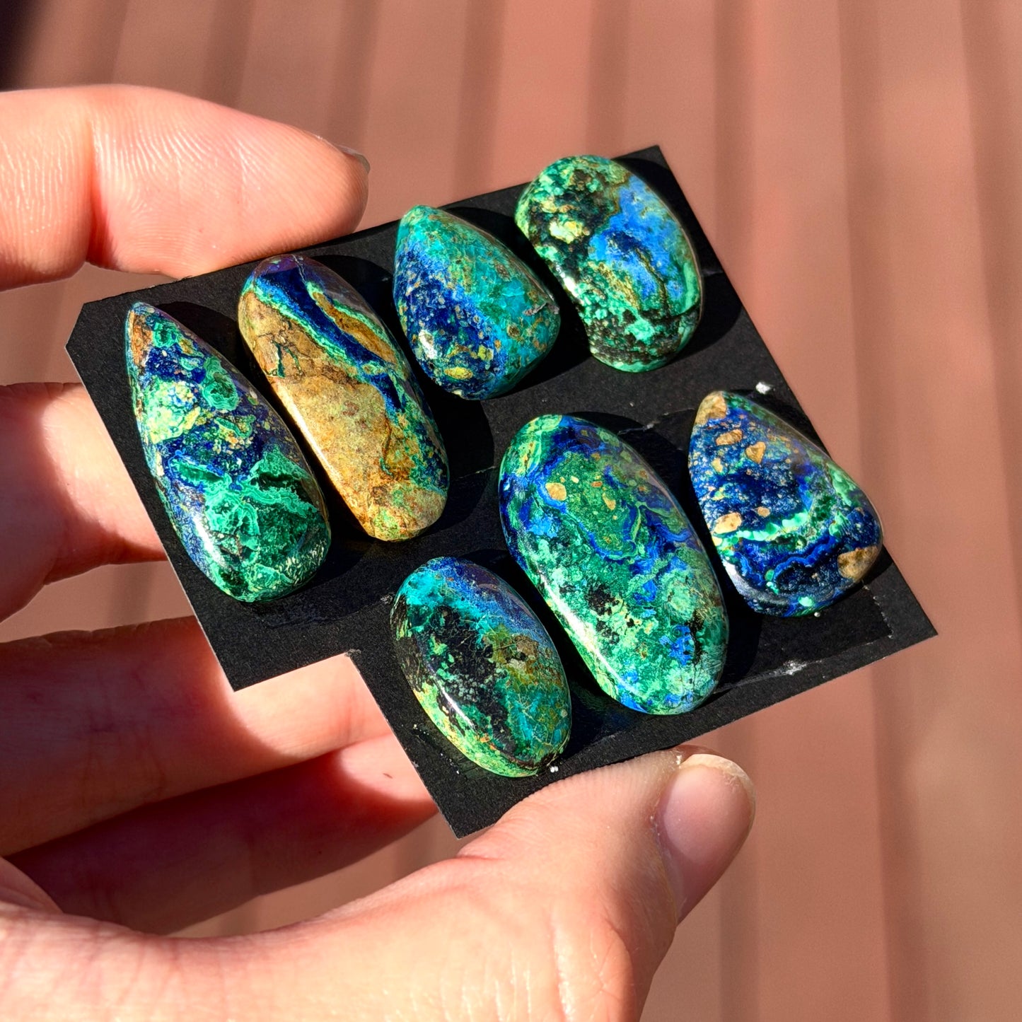 Azurite Malachite Cabochon Smooth - Choose your Stone (W13)