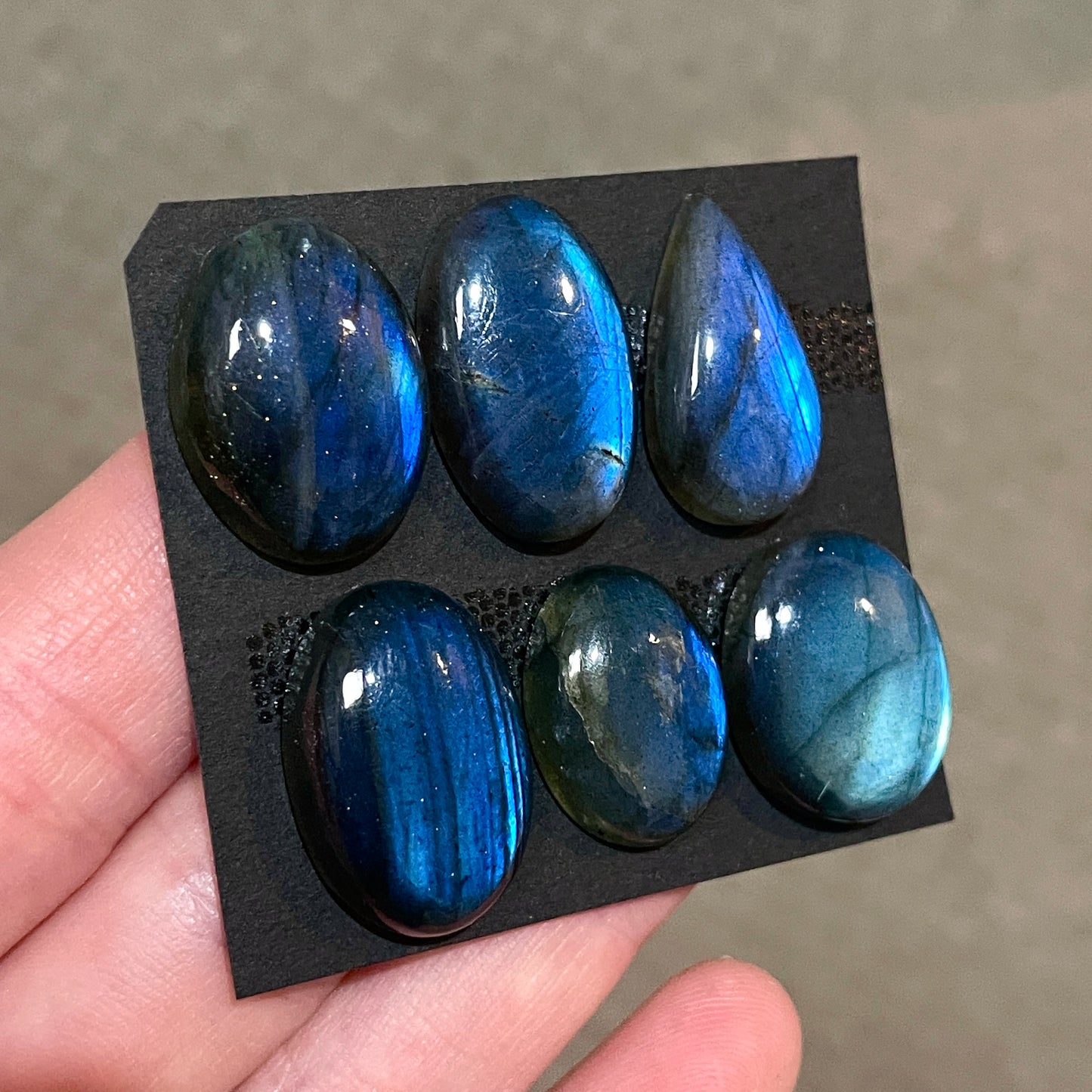 18-21mm Blue Labradorite Cabochon Smooth - Choose your Stone (W11)
