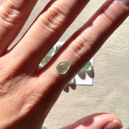 7-10mm Emerald & Mint Green Kyanite Cabochon Smooth - Choose your Stone (W4)