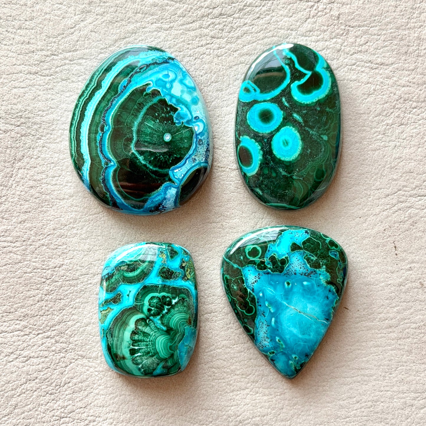 Malachite Chrysocolla Cabochon Smooth - Choose your Stone (W5-A)