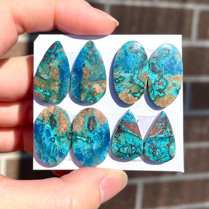 Shattuckite Cabochon Pairs Smooth - Choose your Pair (W2)