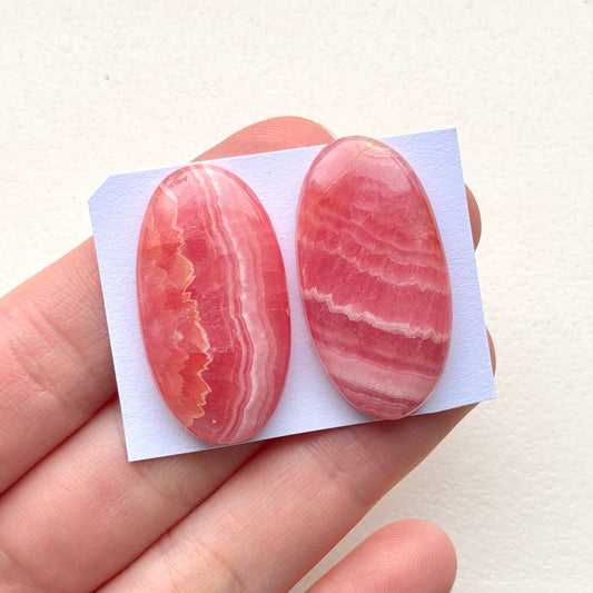 32-33mm Rhodochrosite Cabochon Smooth - Choose your Stone (W3)