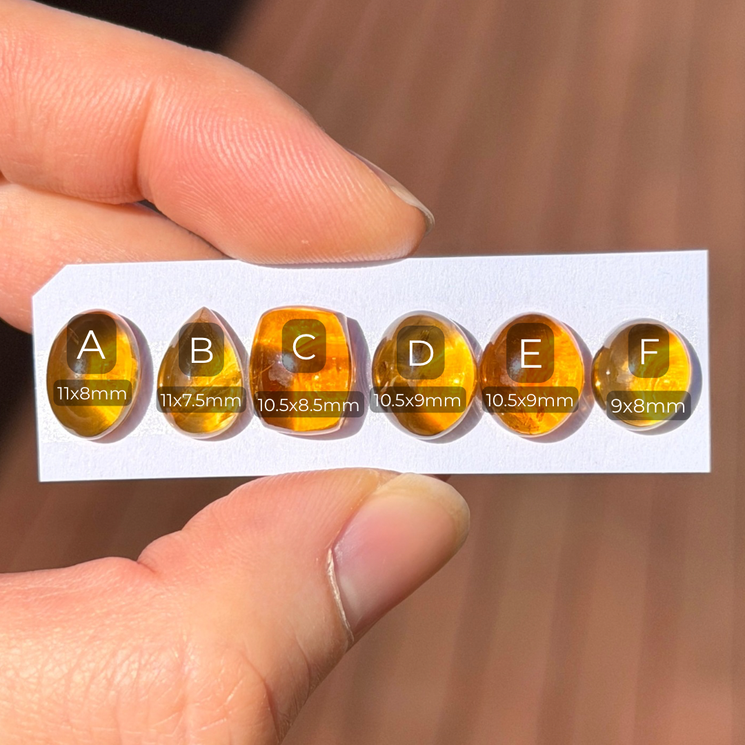 High-domed Brandy Citrine Cabochon Smooth - Choose your Stone (W3)