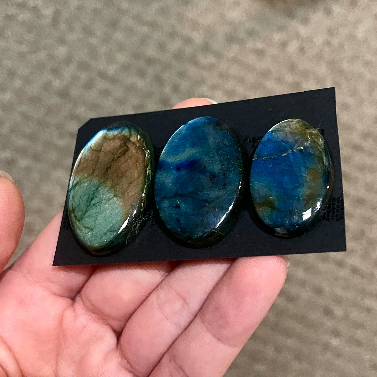 High-Grade Labradorite Cabochon Smooth  - Choose your Stone (W11)