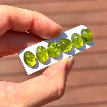 High-grade Peridot Cabochon Smooth - Choose your Stone (W17)