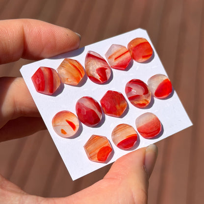Lake Superior Agate Cabochon Honeycomb cut - Choose your Stone (W17)