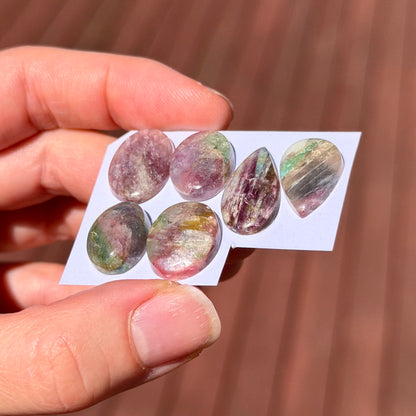 Tourmaline Cabochon Smooth (with Chatoyance) - Choose your Stone (W2)
