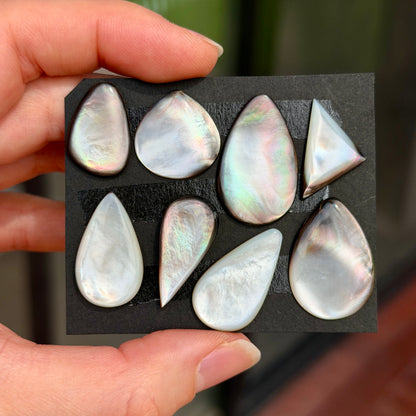 Tahitian Black Mother of Pearl Cabochon Smooth - Choose your Stone (W10)