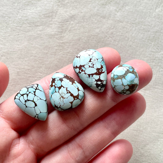 15-23mm Sand Hill Turquoise Cabochon Smooth (Backed) - Choose your Stone (W8)