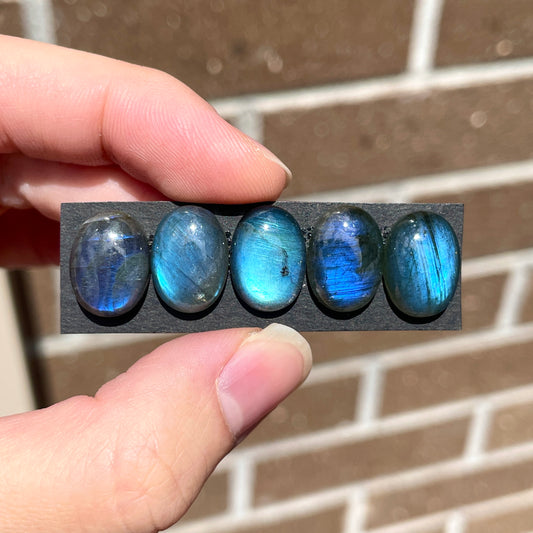 Blue Labradorite Oval Cabochon Smooth 14x10mm - Choose your Stone (W6)