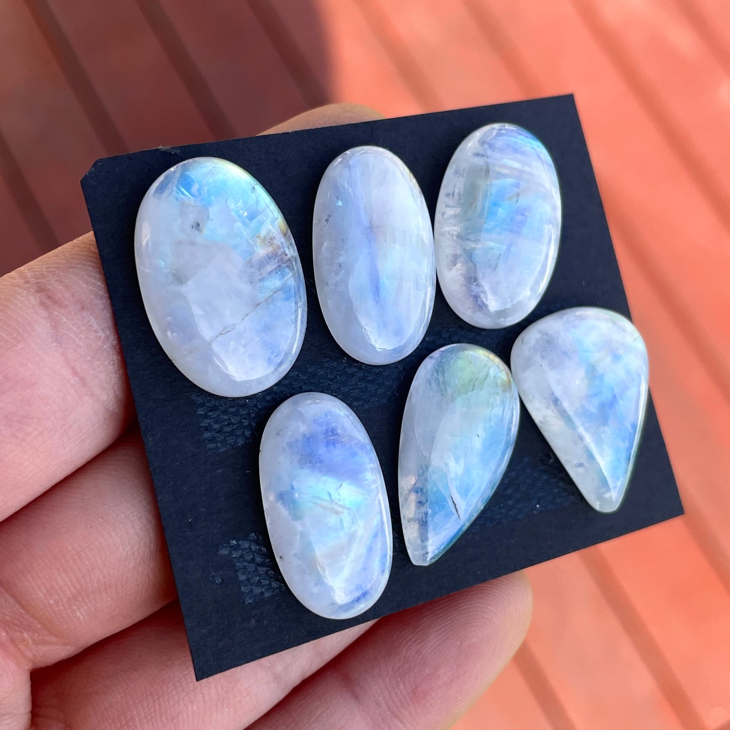 Rainbow Moonstone Cabochon Smooth - Choose your Stone (A)