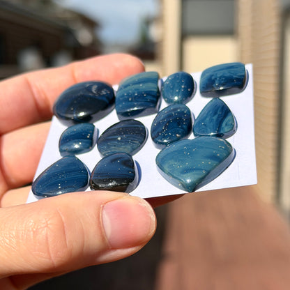 13-22mm Leland Blue / Sieber Agate Cabochon Smooth - Choose your Stone (A-W14)
