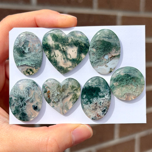 Horse Canyon Moss Agate Cabochon - Choose your Stone (W17)