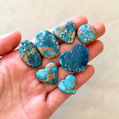 ‘Australia's Coastline' scenic Shattuckite Cabochon Smooth - Choose your Stone (W14)