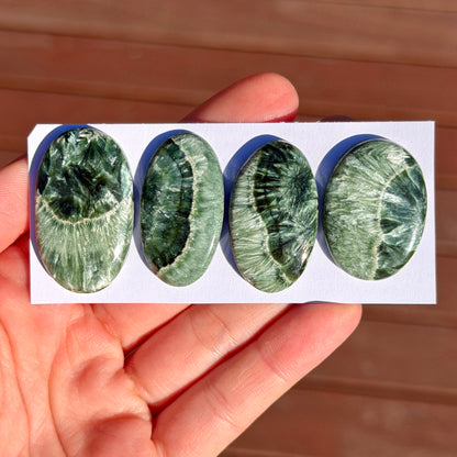 Two-toned Seraphinite Cabochon Smooth - Choose your Stone (W6)