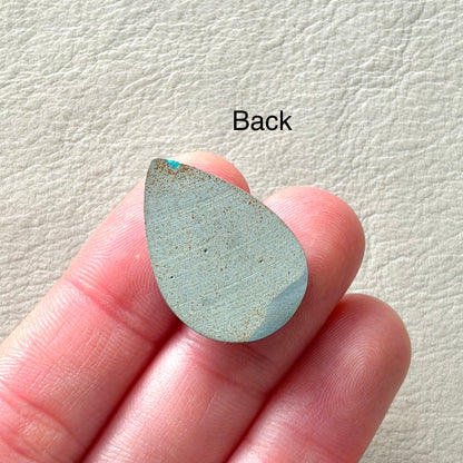 ‘Reef from above' Blue Hubei Turquoise Teardrop Cabochon - 25.5mm x 17mm (W16)