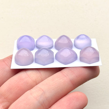 11-14mm Lavender (Purple) Chalcedony Cabochon Smooth - Choose your Stone (W14)