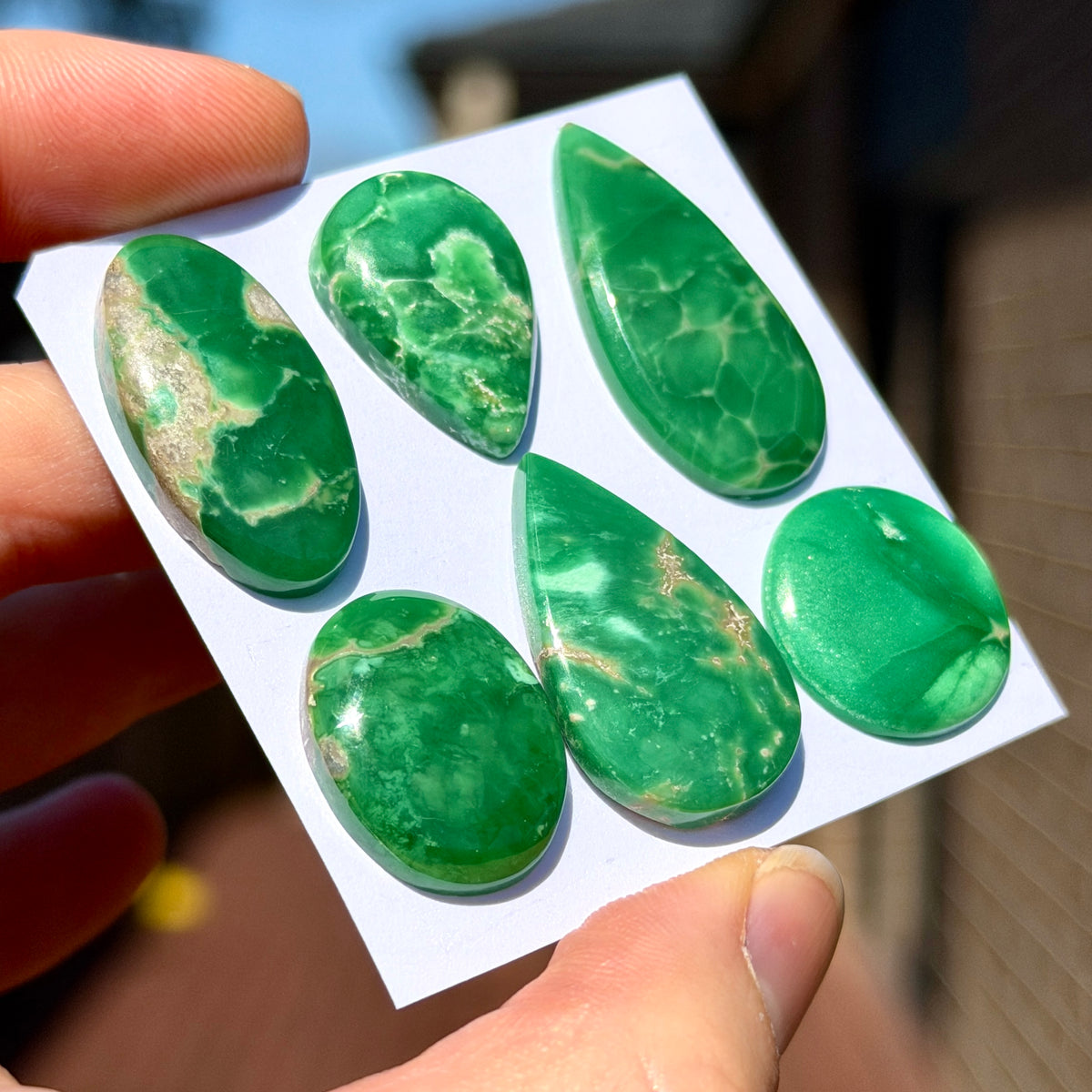 18-32mm Australian Variscite Cabochon Smooth - Choose your Stone (W14)