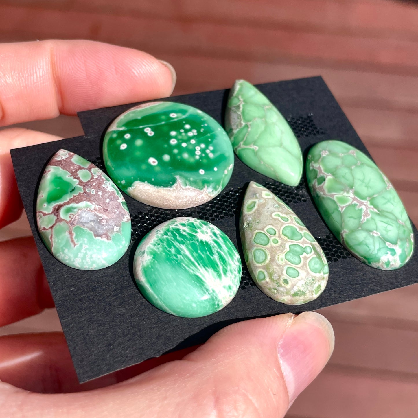 19-31mm High-grade Australian Variscite Cabochon Smooth - Choose your Stone (W11)