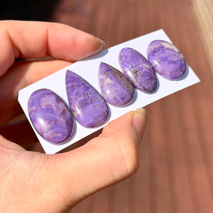 Lavender Jade Cabochon Smooth - Choose your Stone (W10)