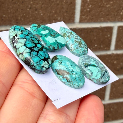 18-28mm Tibetan Turquoise Cabochon Smooth  - Choose your Stone (W11)