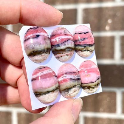 Peruvian Pink Opal Cabochon Smooth (20x15mm Oval) - Choose your Stone (W2)