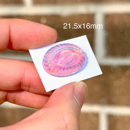 Aurora Opal 'Evil Eye/Nazar' Oval Cabochon Doublet - 21.5mm x 16mm (W16)