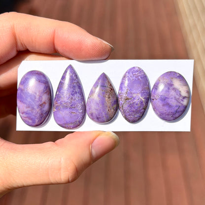 Lavender Jade Cabochon Smooth - Choose your Stone (W10)