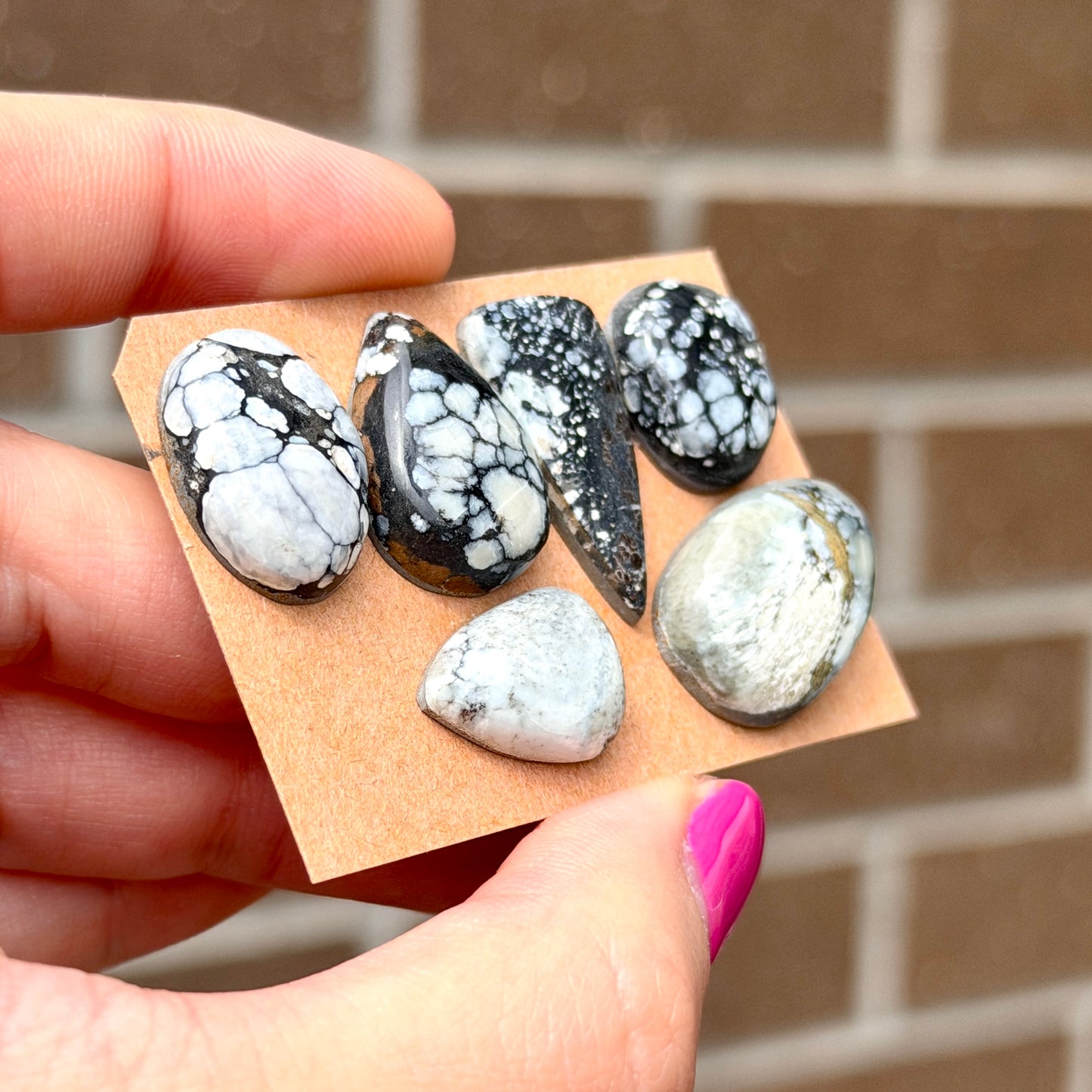 16-26mm Lavender Hubei Turquoise (Backed) Cabochon Smooth - Choose your Stone (W13)