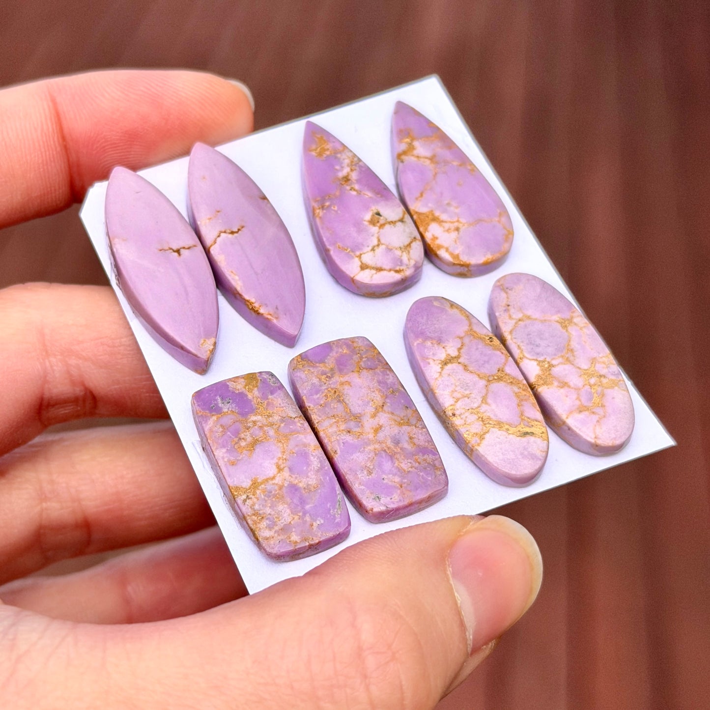 Phosphosiderite Cabochon Pairs - Choose your Pair (E11)