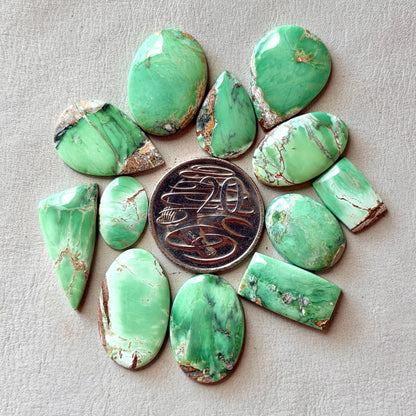 17-32mm Australian Variscite Cabochon Smooth - Choose your Stone (W18)