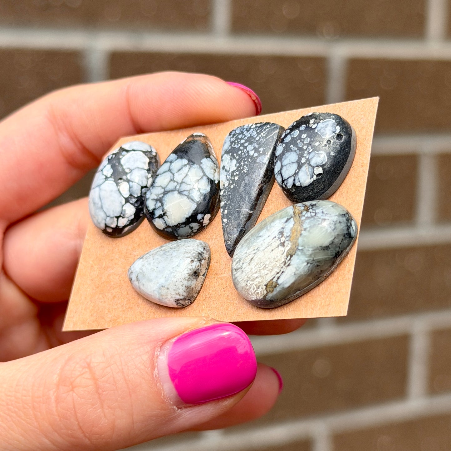 16-26mm Lavender Hubei Turquoise (Backed) Cabochon Smooth - Choose your Stone (W13)