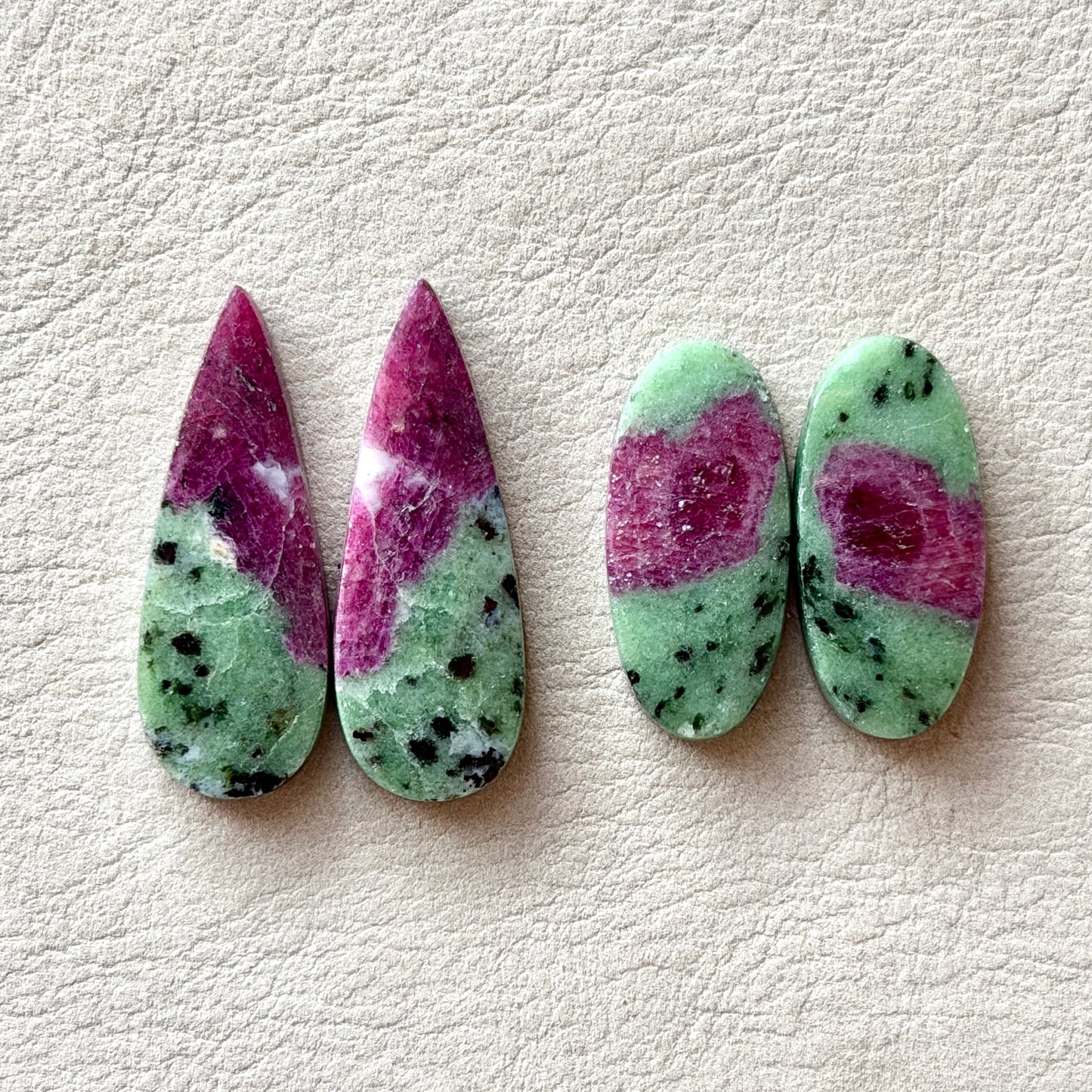 Ruby in Zoisite Cabochon Pairs - Choose your Pair (W3)