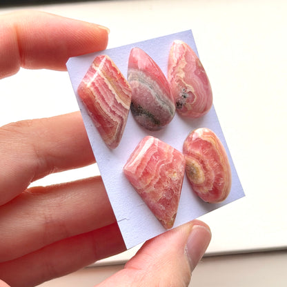 22-24mm Rhodochrosite Cabochon Smooth - Choose your Stone (W3)