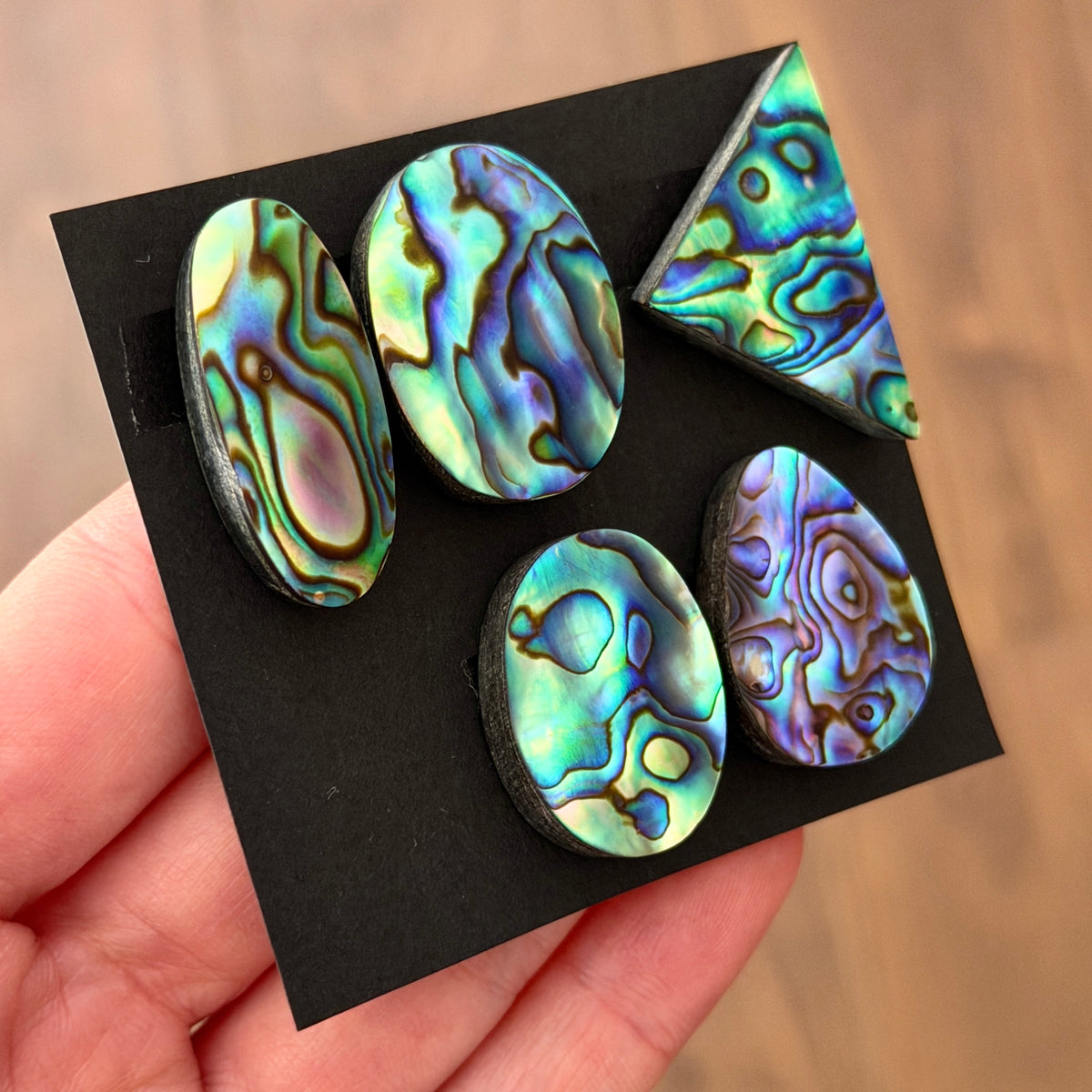 Abalone Paua Shell (Iridescent) Cabochon Smooth - Choose your Stone (W17)