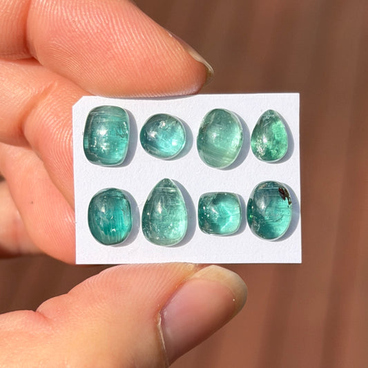 Emerald Green Kyanite Cabochon Smooth - Choose your Stone (W9)