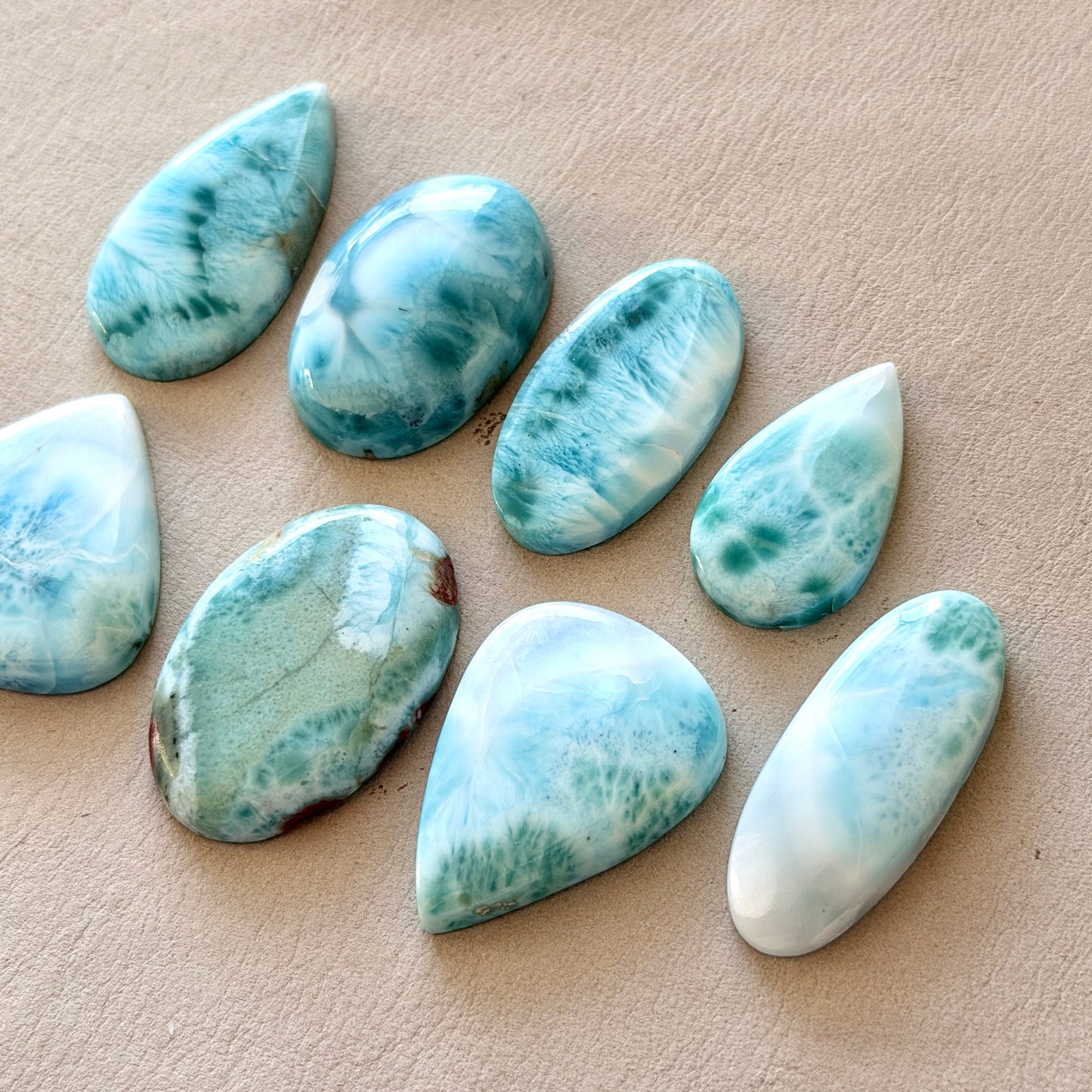 27-36mm Blue Larimar Cabochon Smooth - Choose your Stone (W7)